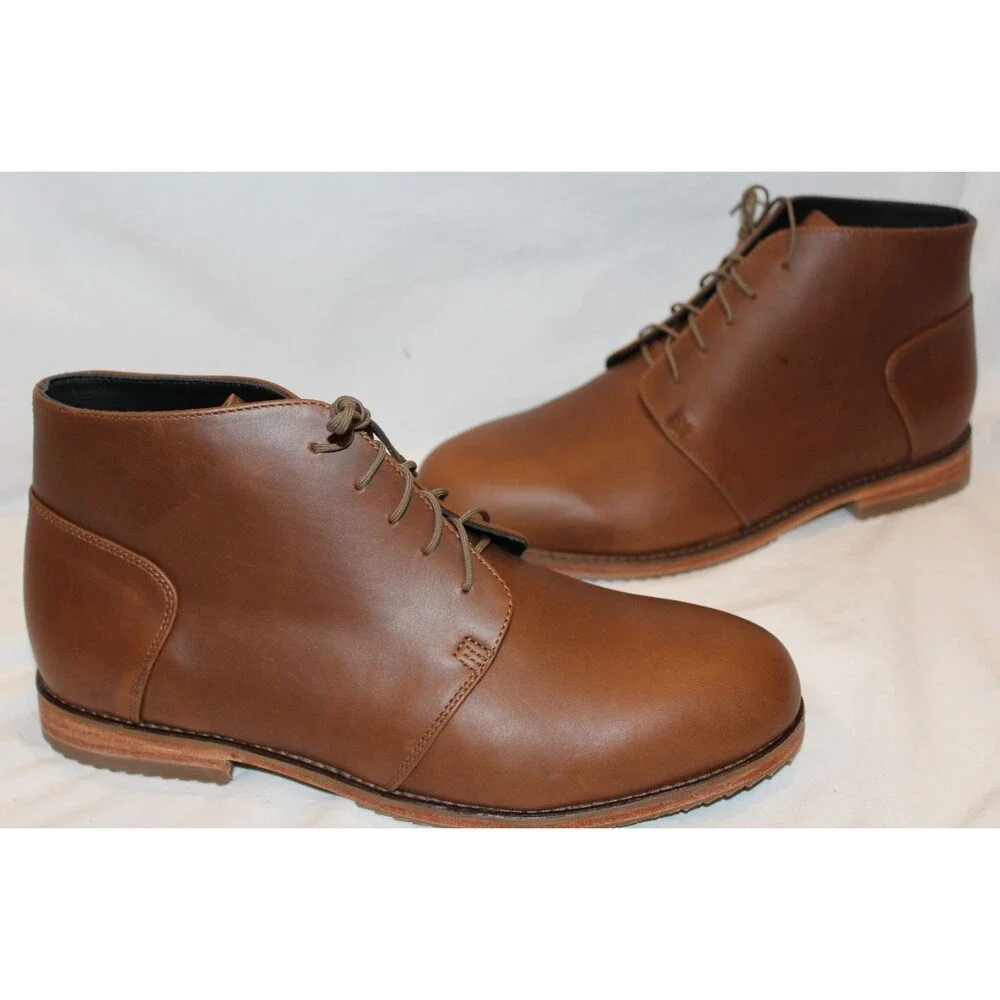 Nisolo Everyday Chukka Boot BROWN‎ Leather Upper Leather Sole Men's 8.5 NIB